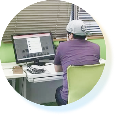 画像編集の写真