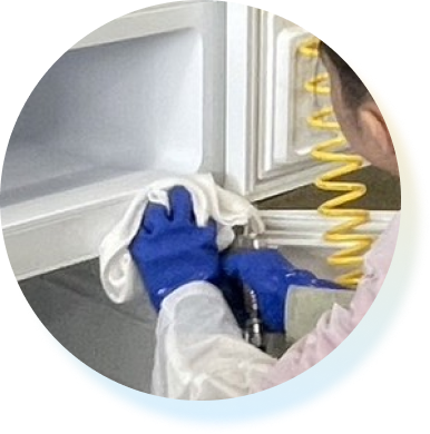 家電の清掃のイメージ写真