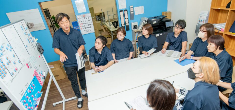 スタッフのミーティング