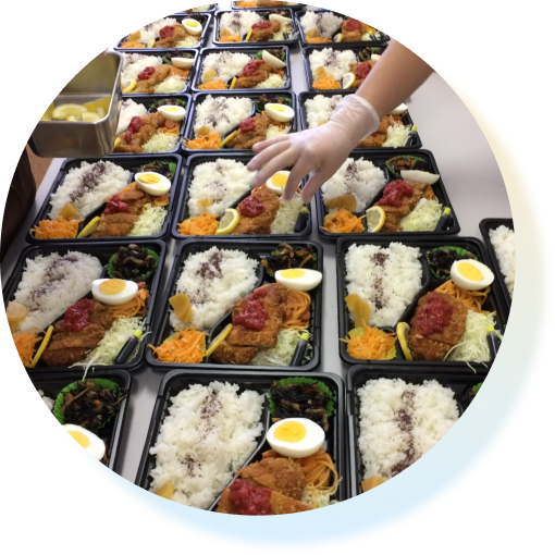 お弁当の調理
